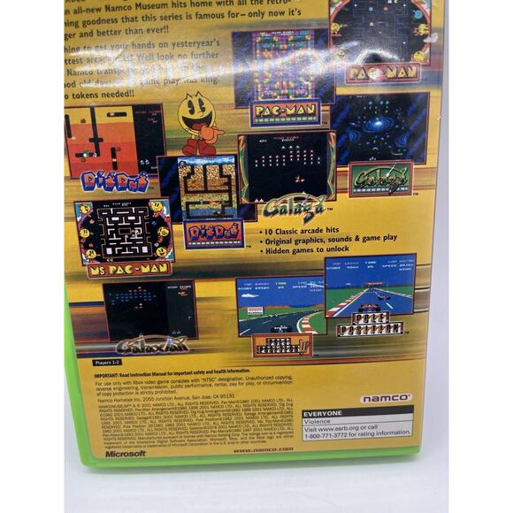 Namco Museum (Microsoft Original Xbox, 2001) Complete CIB Tested Works Game - Picture 6 of 8